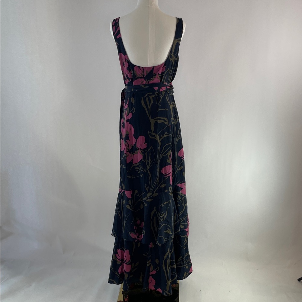 Slate & Willow Floral Wrap Gown, L - Picture 11 of 16